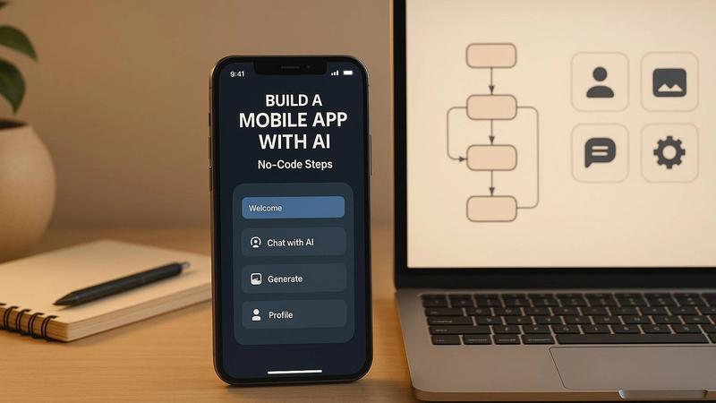 How to Build a Mobile App with AI: No-Code Steps