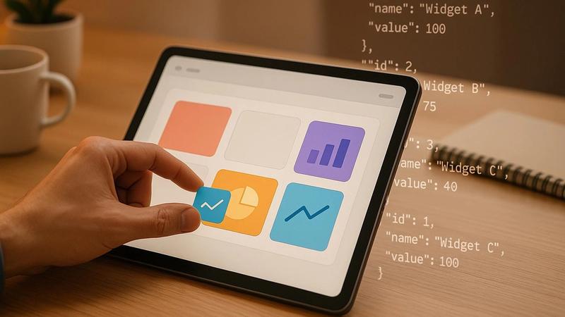 Drag-and-Drop Widgets: JSON Data Integration Guide