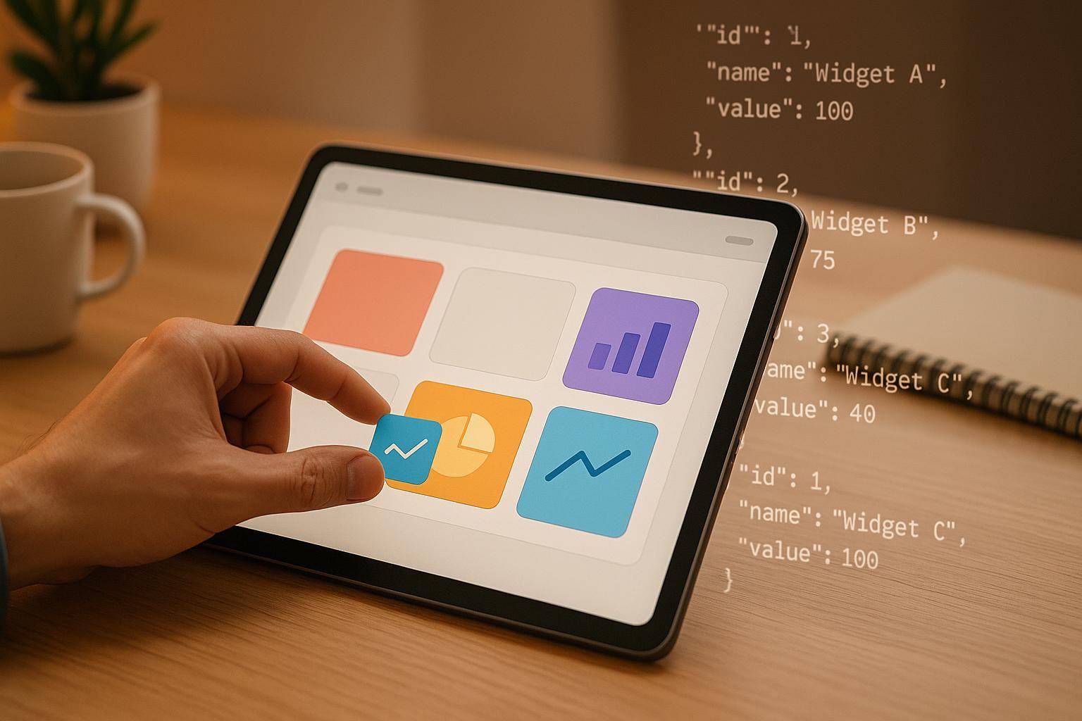 Drag-and-Drop Widgets: JSON Data Integration Guide