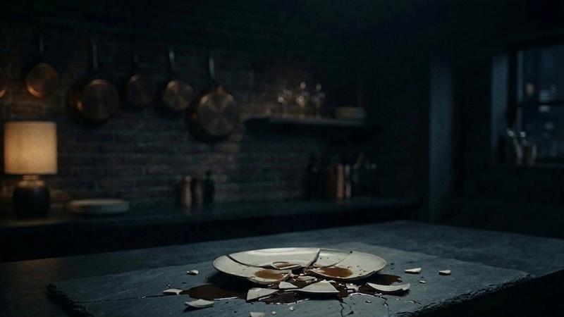 Broken plate on a table symbolizing app crash and disrupted user experience