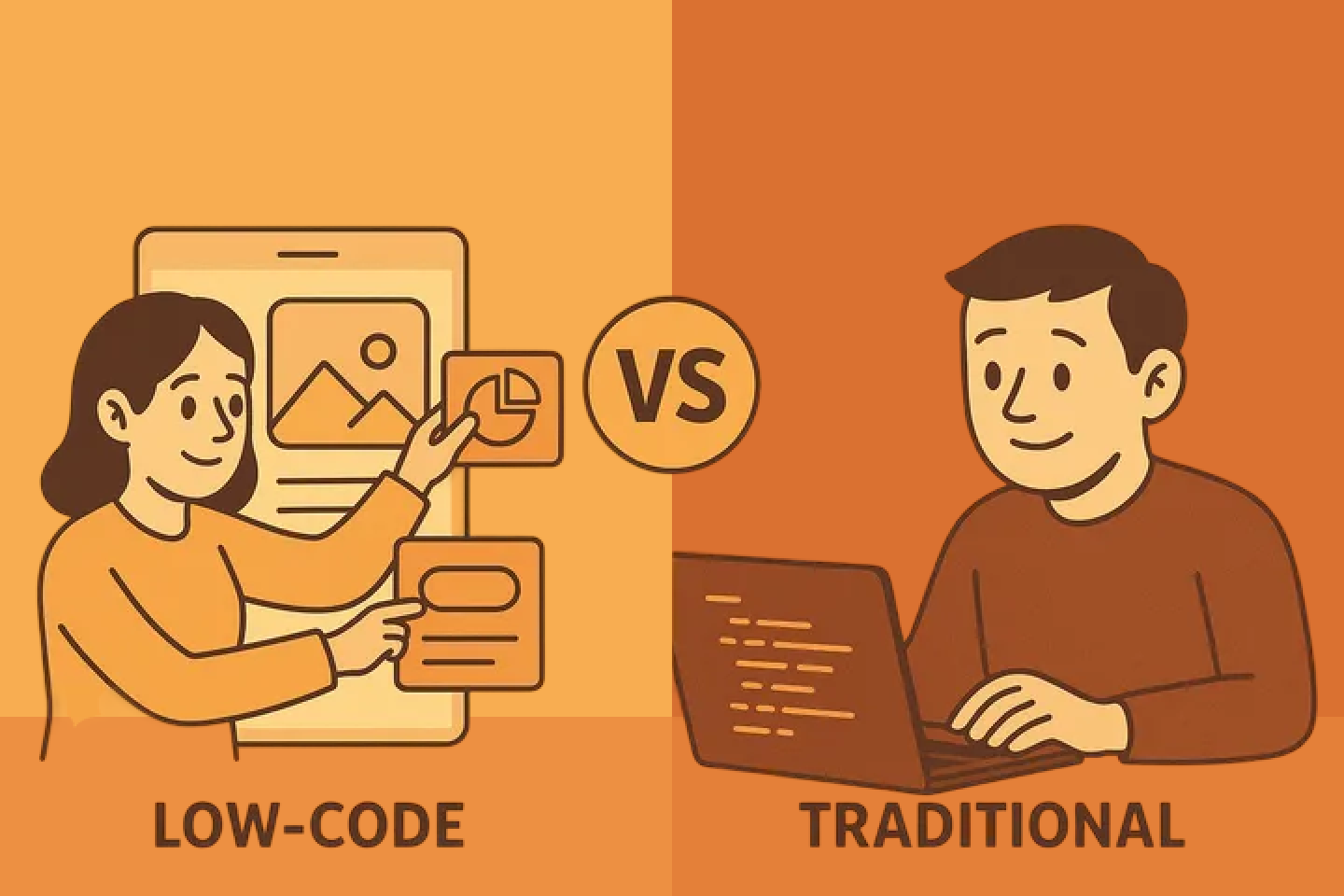 Low-Code vs Traditional App Development: Speed or Control?