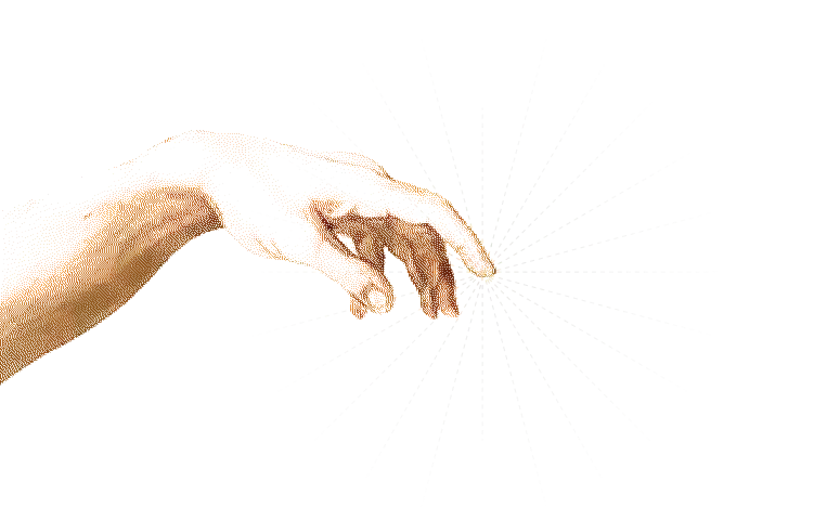Illustrated hand holding a mobile phone showing an in-app experience