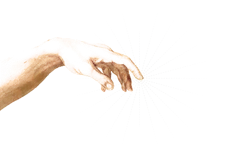 Illustrated hand holding a mobile phone showing an in-app experience