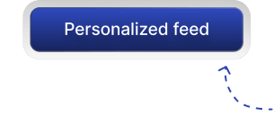 Personalized feed badge