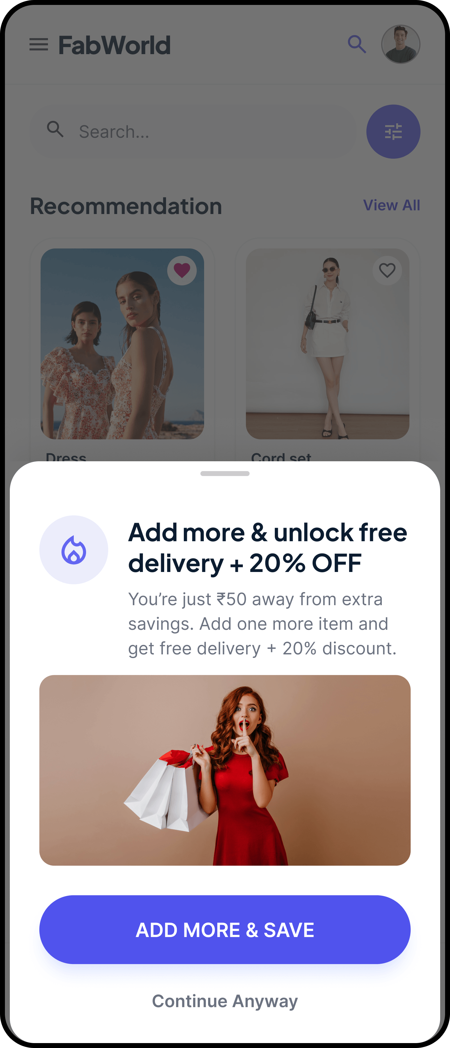 AOV uplift campaigns