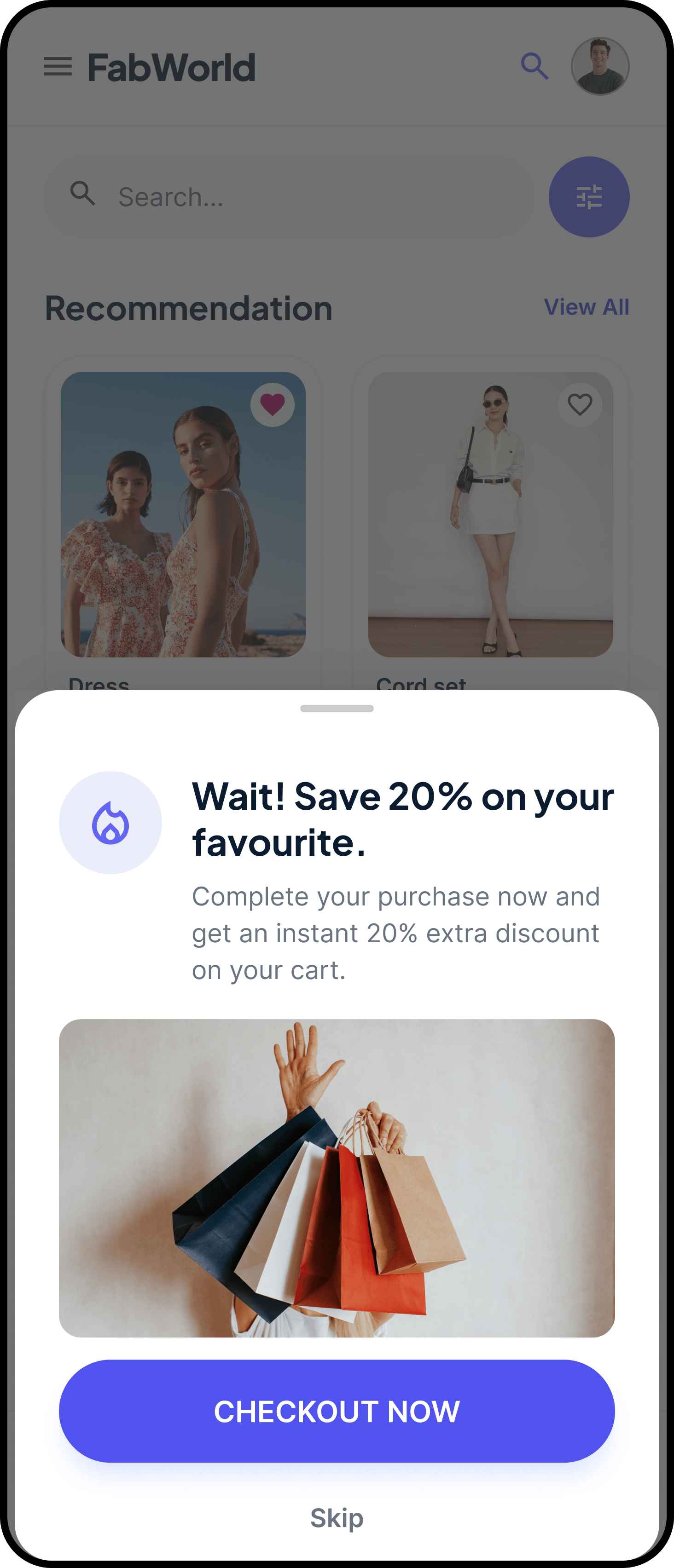 Cart abandonment recovery