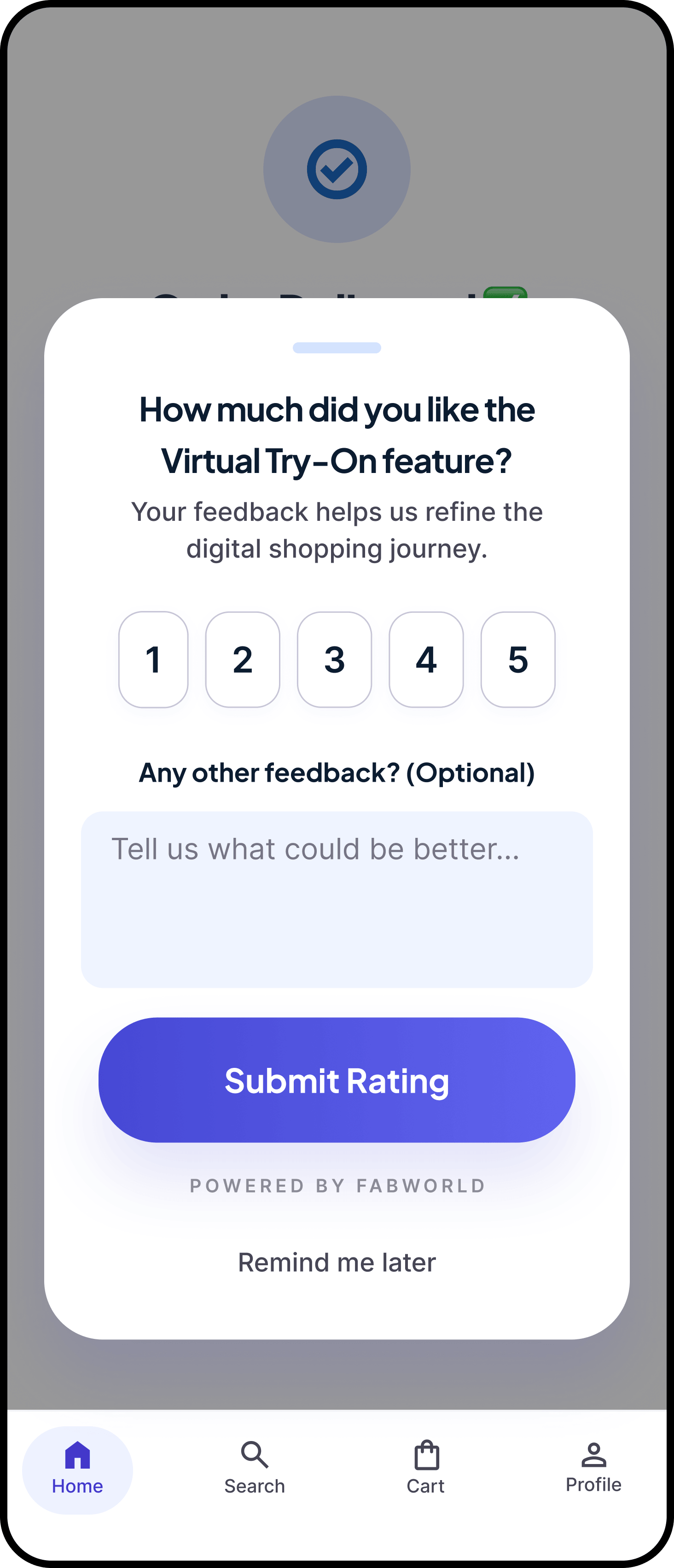 Post-action feedback