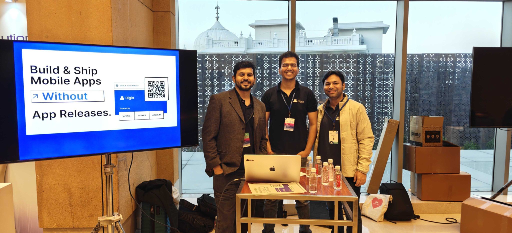 Digia team showcase booth