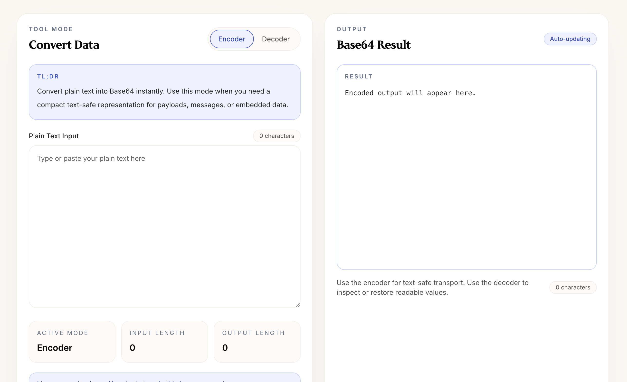 Base64 Encoder / Decoder