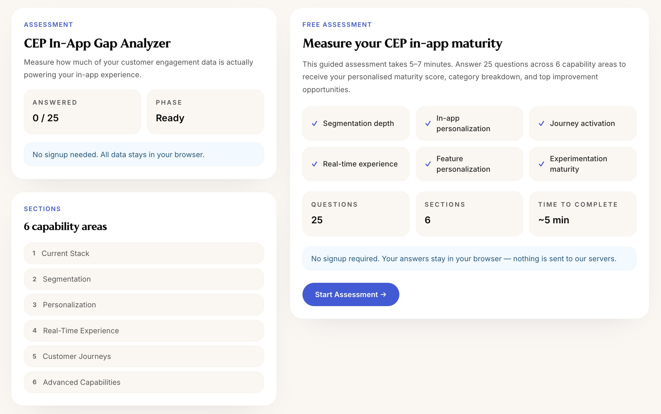 CEP In-App Gap Analyzer