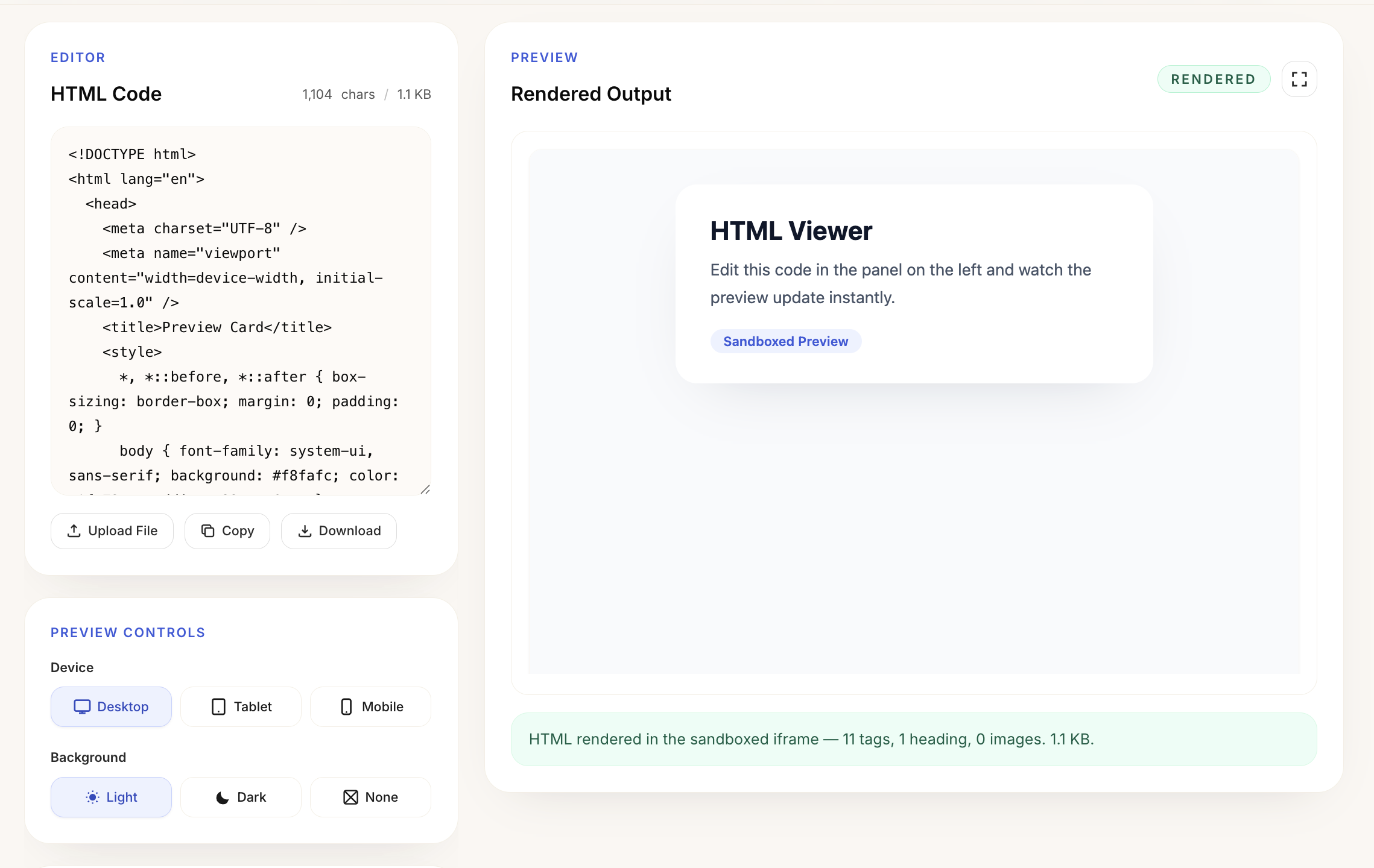 HTML Viewer