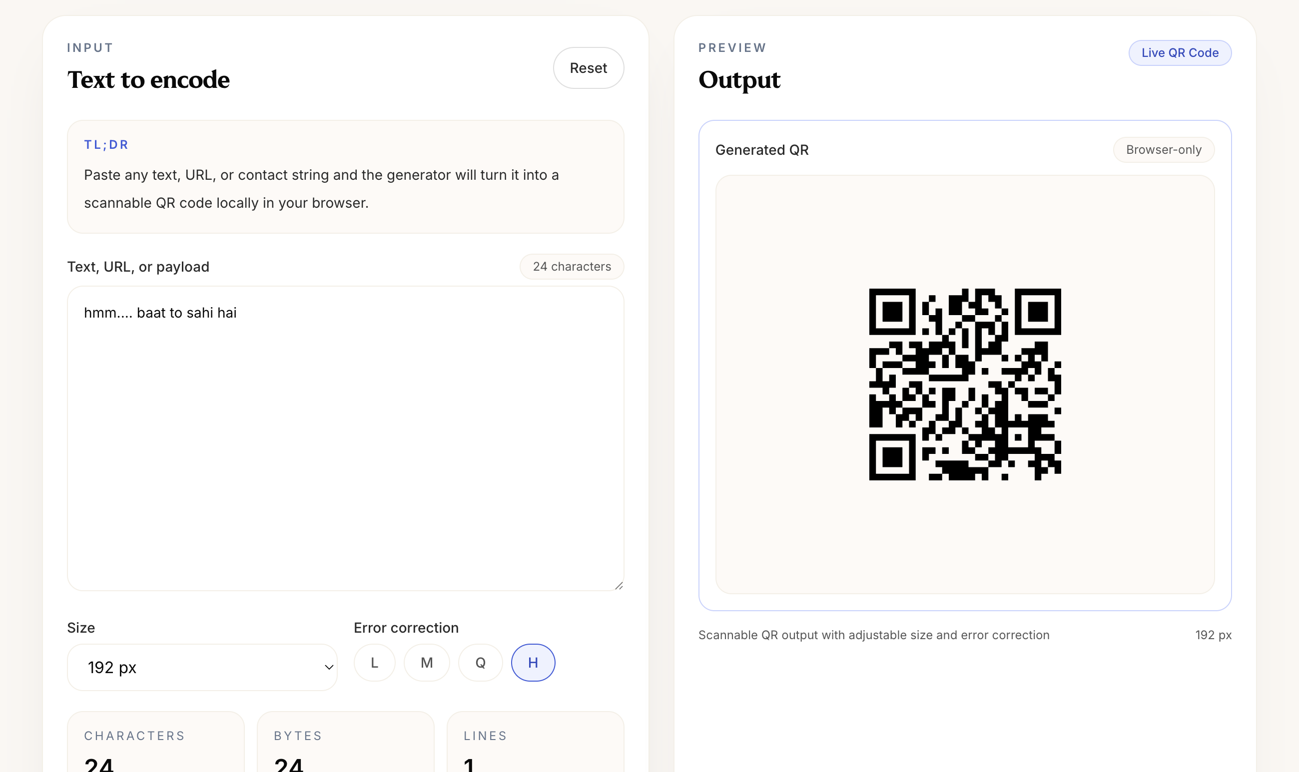 QR Generator